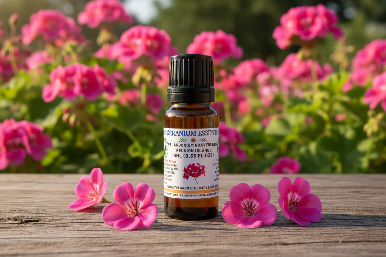 Rose Geranium 10ml Essential Oil Showcase