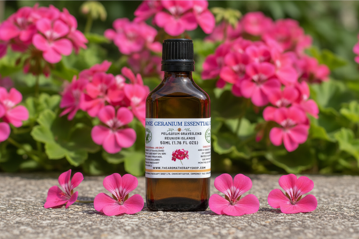 Rose Geranium 50ml Essential Oil Showcase