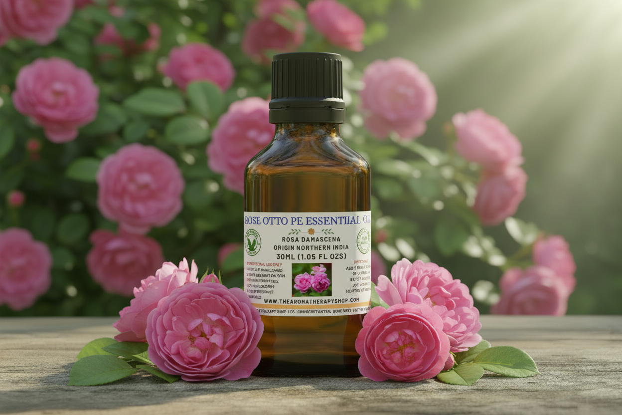 Rose Otto Essential Oil 30ml Professional Product Photography