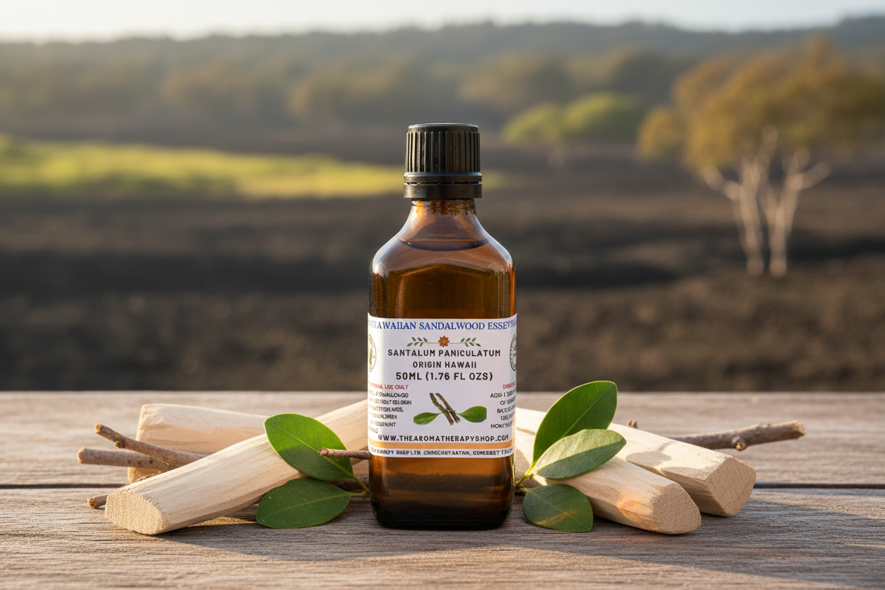 Royal Hawaiian Sandalwood Essential Oil 50ml Outdoor Showcase