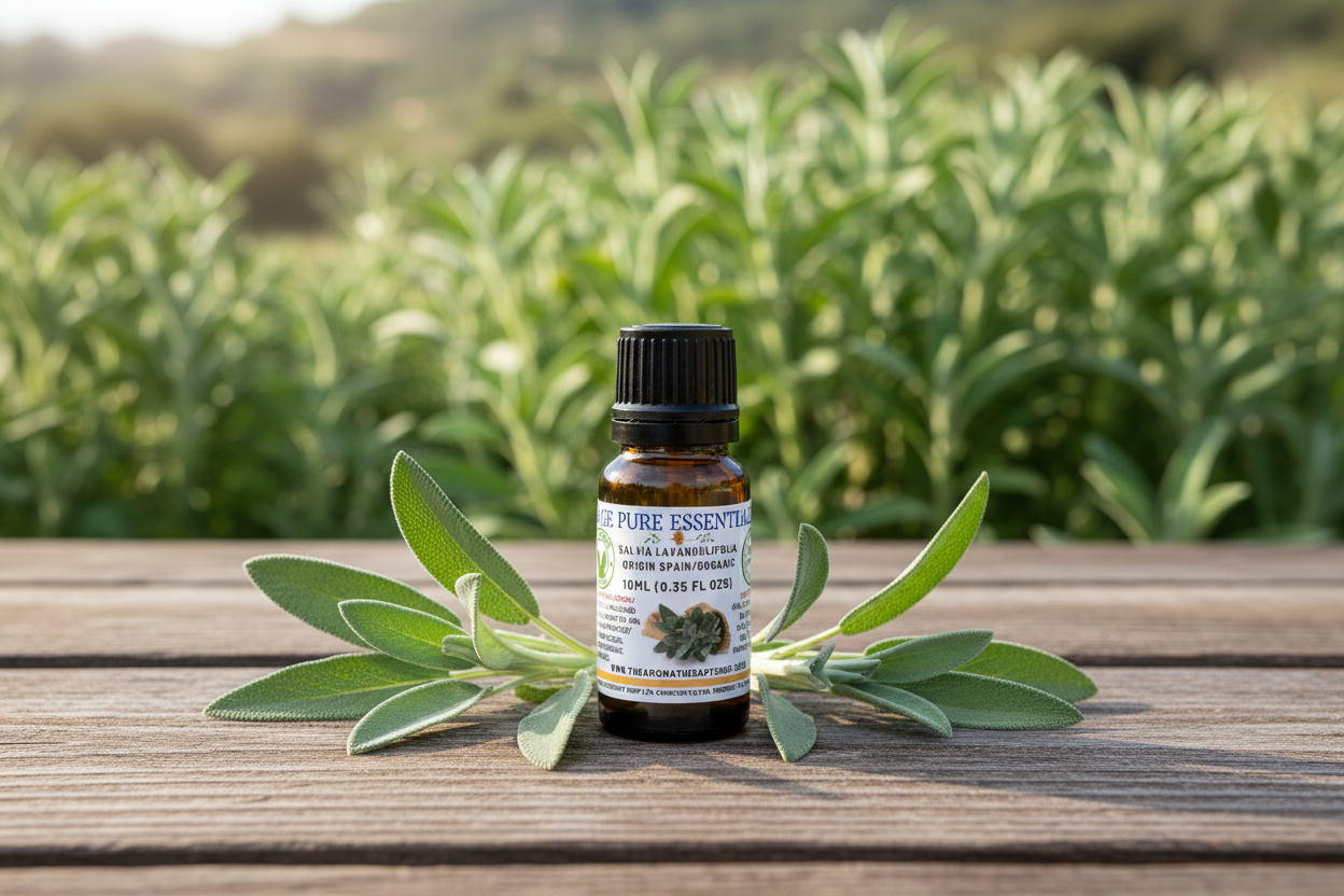 Sage Pure Essential Oil outdoor photograph