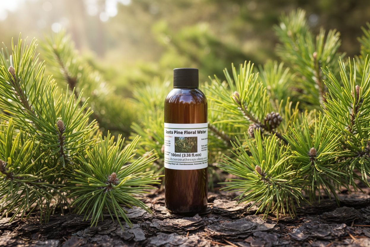 Scots Pine Needle Floral Water - Natural Organic Background