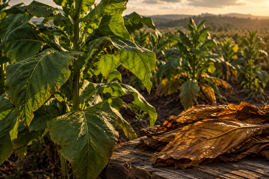 Smoked Tobacco Leaf botanical showcase