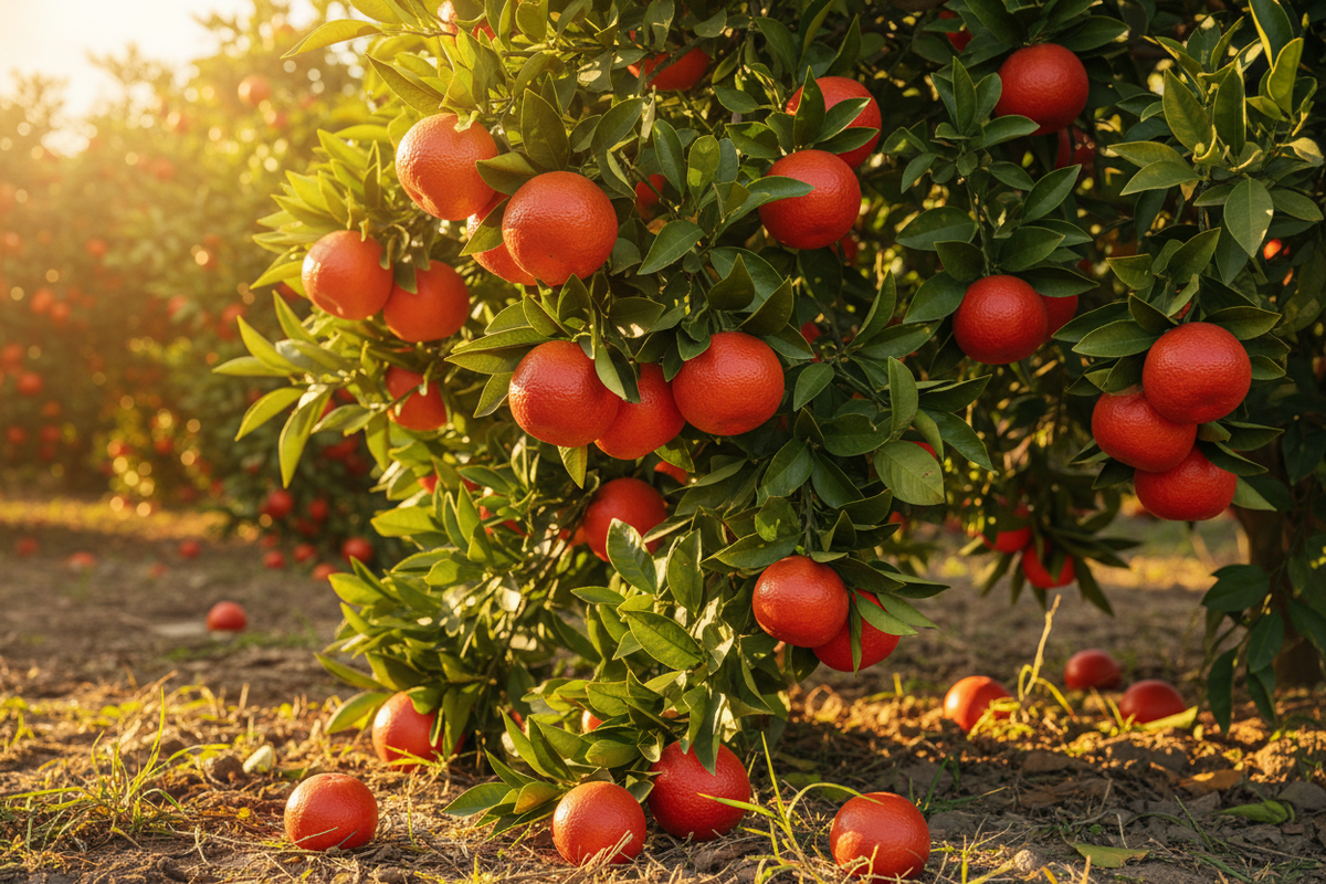 Sun-Ripened Red Mandarins — Citrus reticulata