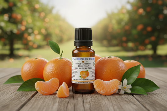 Tangerine 10ml Essential Oil Showcase - Correct Bottle Size