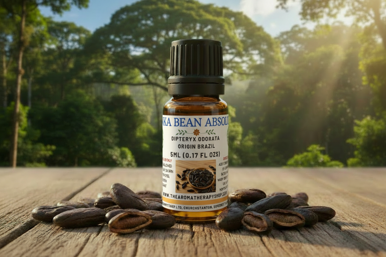 Tonka Bean Absolute 5ml - Clear Bottle with Label and Oil