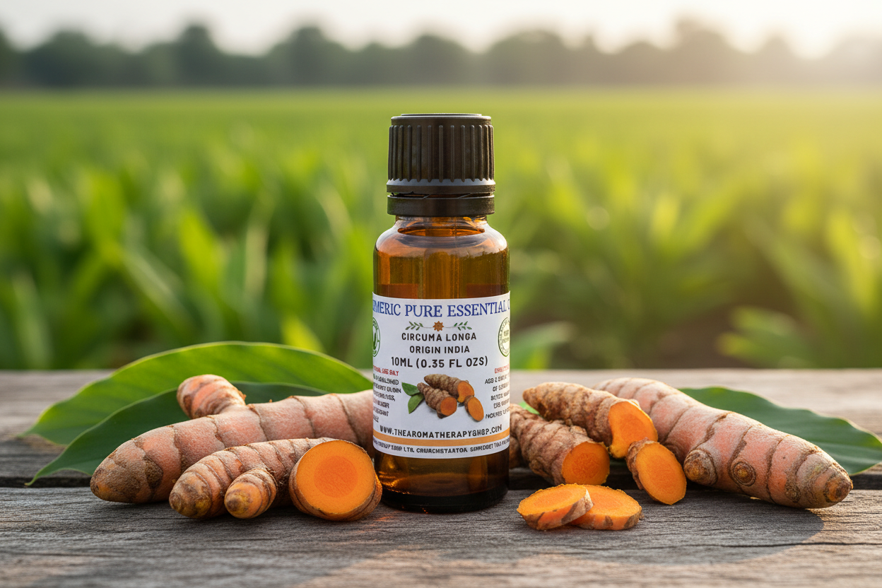 Turmeric 10ml Essential Oil Outdoor Showcase