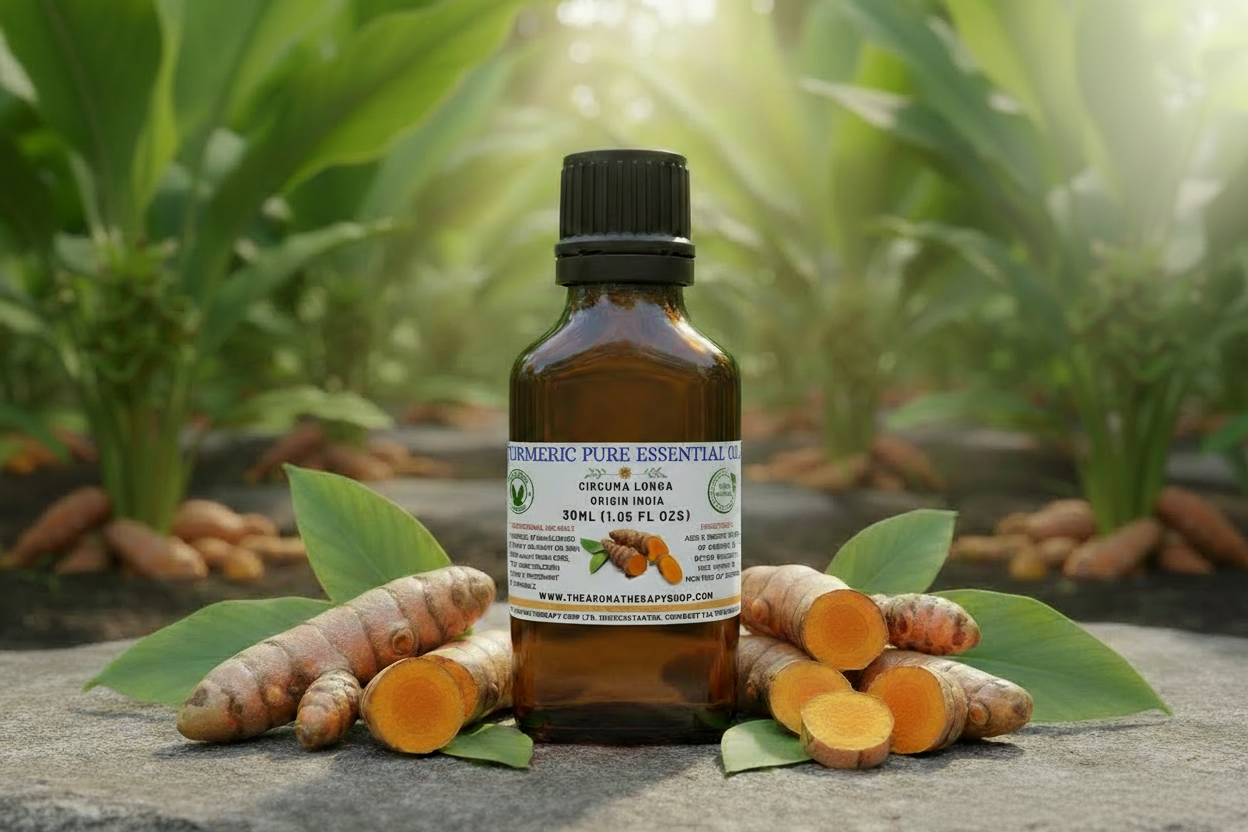 Turmeric Essential Oil 30ml Professional Product Photography