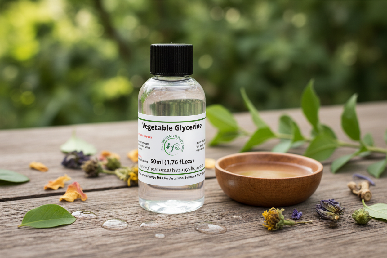 Vegetable Glycerine 50ml in natural spa setting