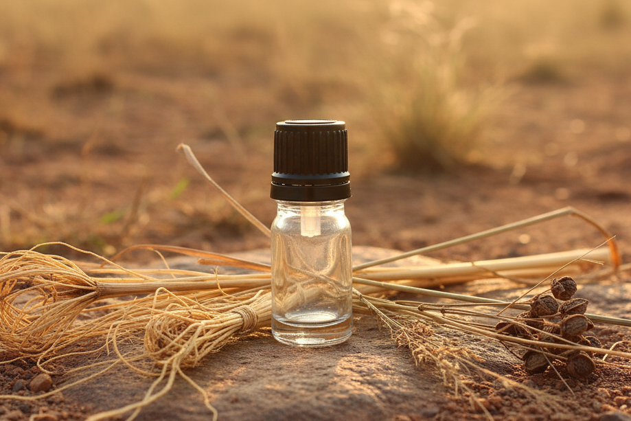Vetiveria Zizanioides Vetiver Natural Indian Landscape 1ml Bottle Showcase