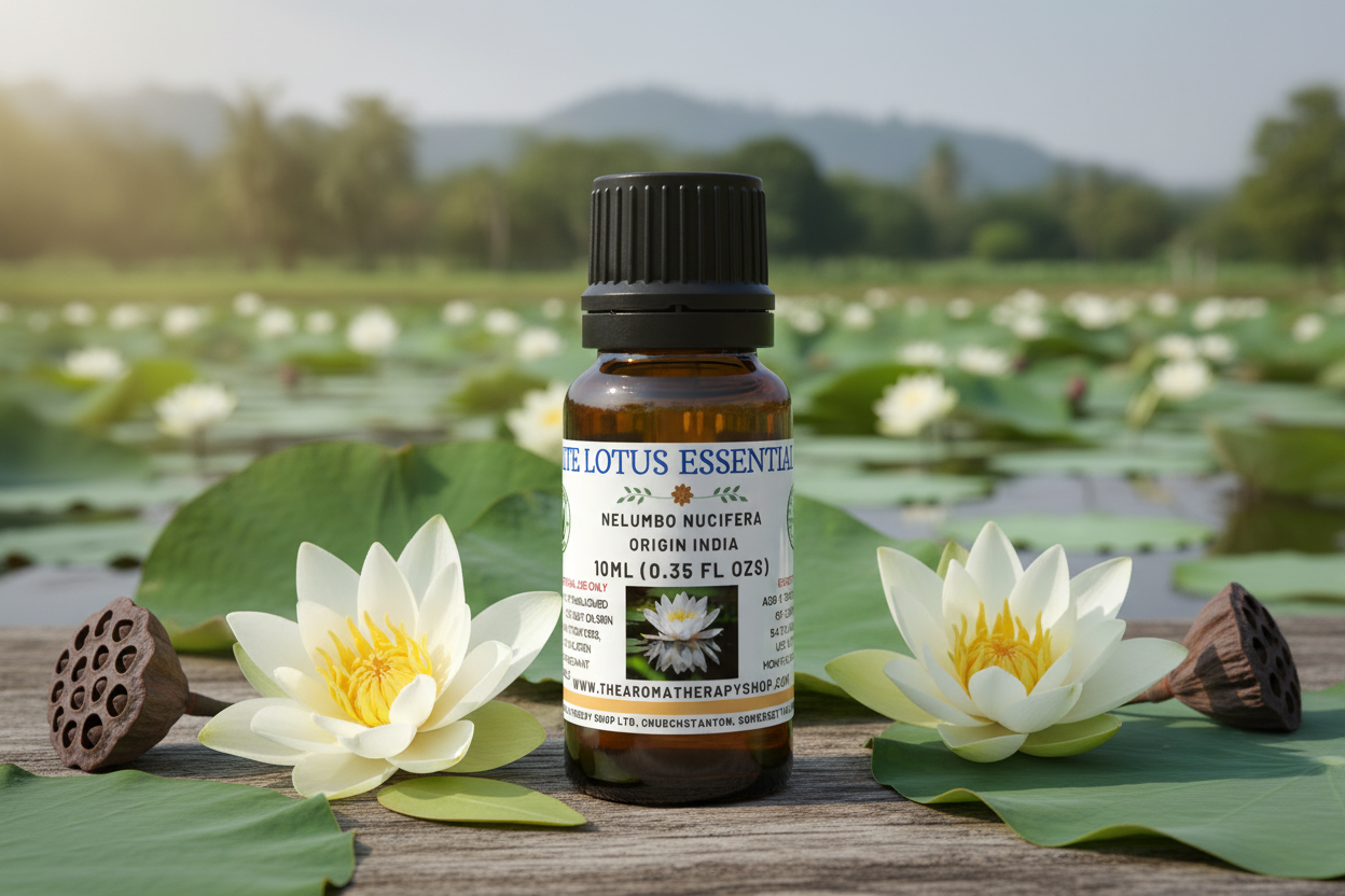 White Lotus Essential Oil 10ml Natural Outdoor Showcase