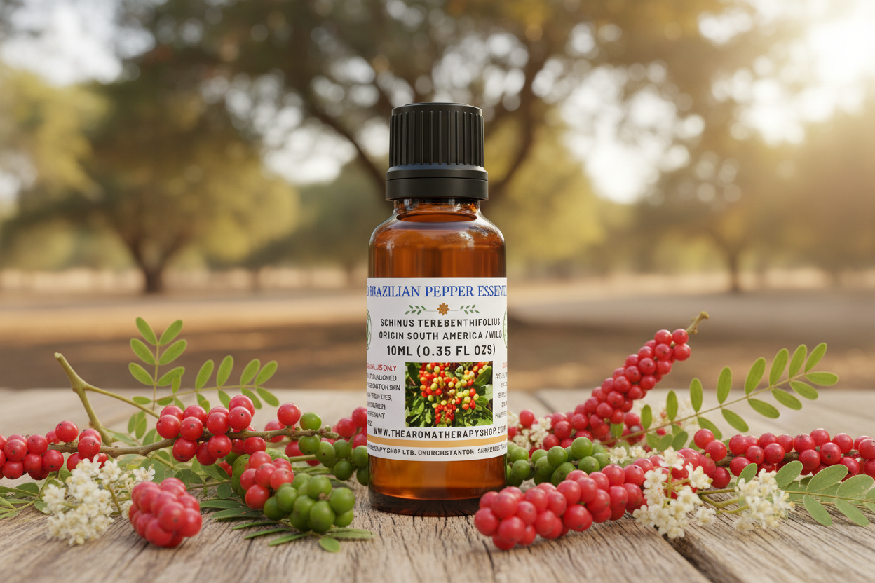 Wild Brazilian Pepper 10ml Essential Oil Showcase - Correct Title