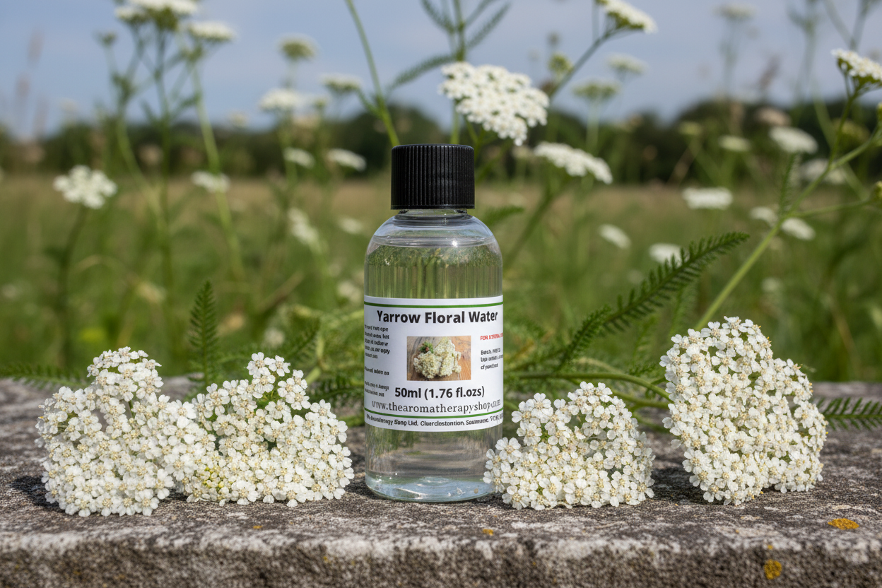 Yarrow Floral Water bottle in natural outdoor setting
