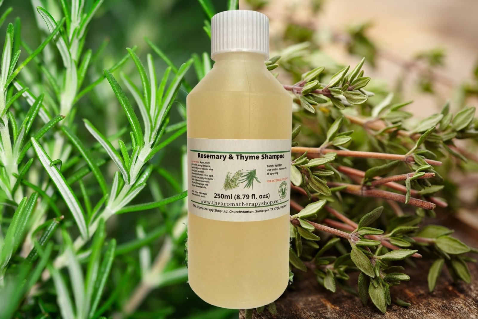 Rosemary and Thyme Organic Shampoo 250ml (8.79 fl.ozs) The